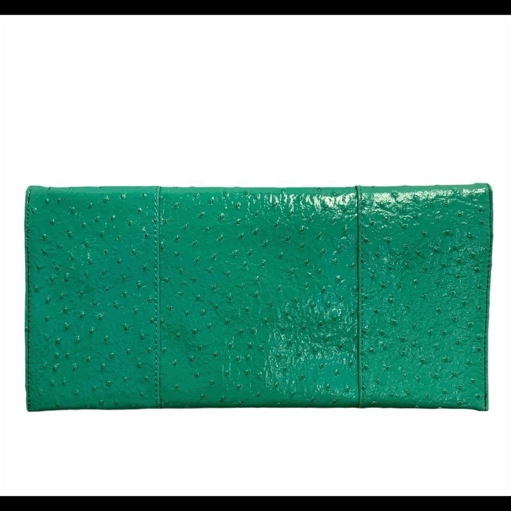 TEAL glossy clutch purse - Picture 2 of 7